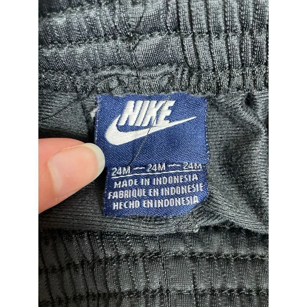 Nike Toddler Track Pants Navy Blue Athletic Joggers 24M Logo Side Stripe
